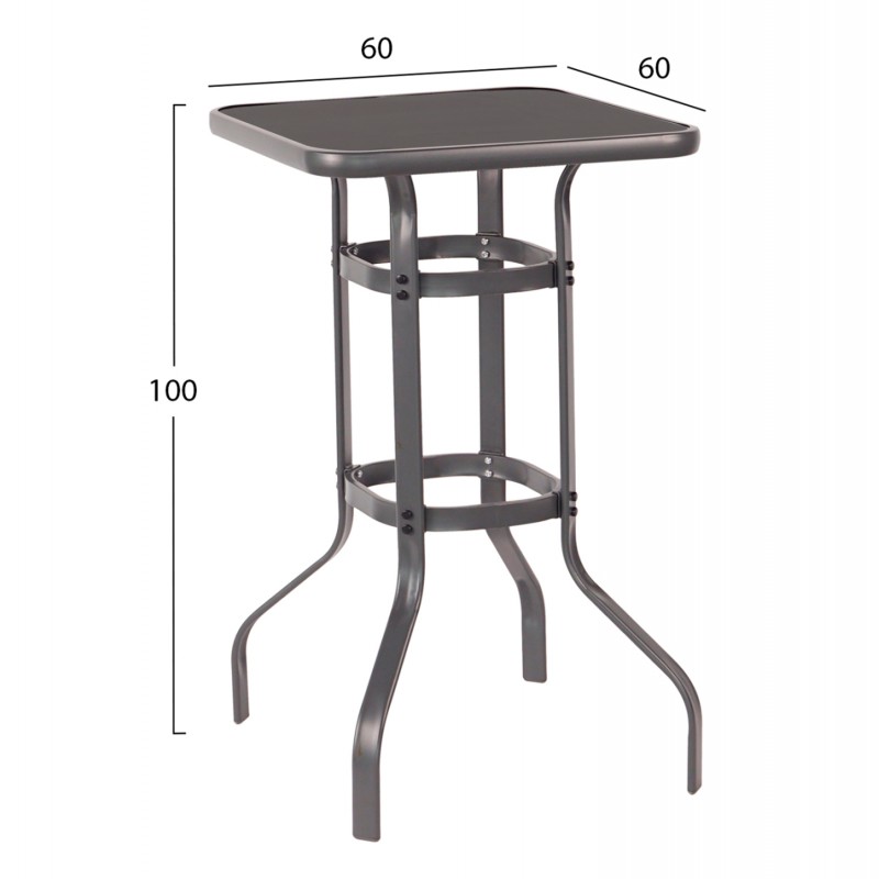 ΣΕΤ 3ΤΜΧ ΕΞΩΤΕΡΙΚΟΥ ΧΩΡΟΥ LAURA HM21054 ΓΚΡΙ ΜΕΤΑΛΛΟ & ΑΛΟΥΜΙΝΙΟ