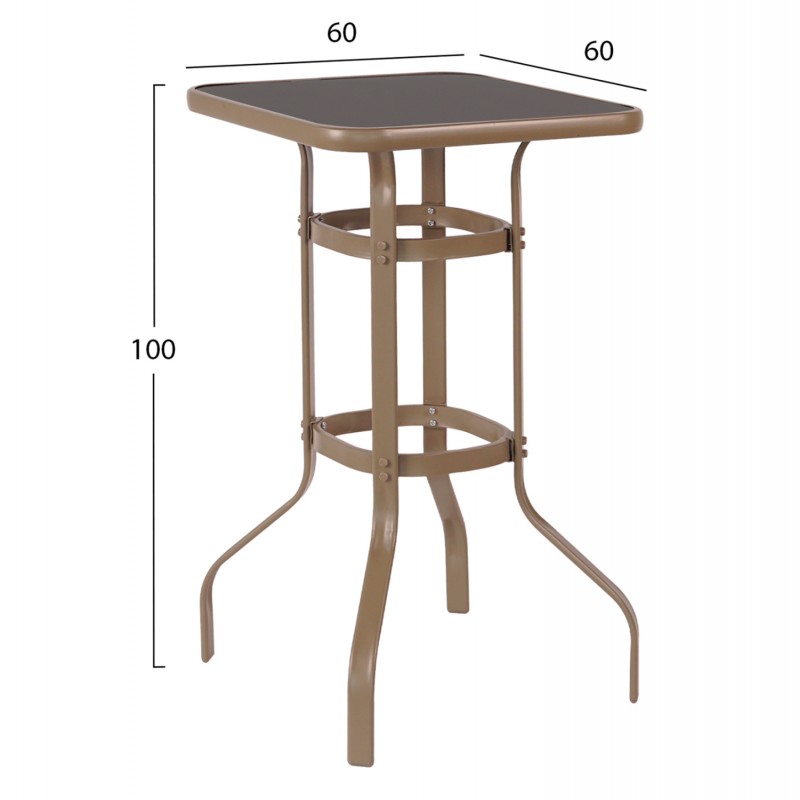 ΣΕΤ 3ΤΜΧ ΕΞΩΤΕΡΙΚΟΥ ΧΩΡΟΥ LAURA HM21056 ΣΑΜΠΑΝΙ ΜΕΤΑΛΛΟ & ΑΛΟΥΜΙΝΙΟ