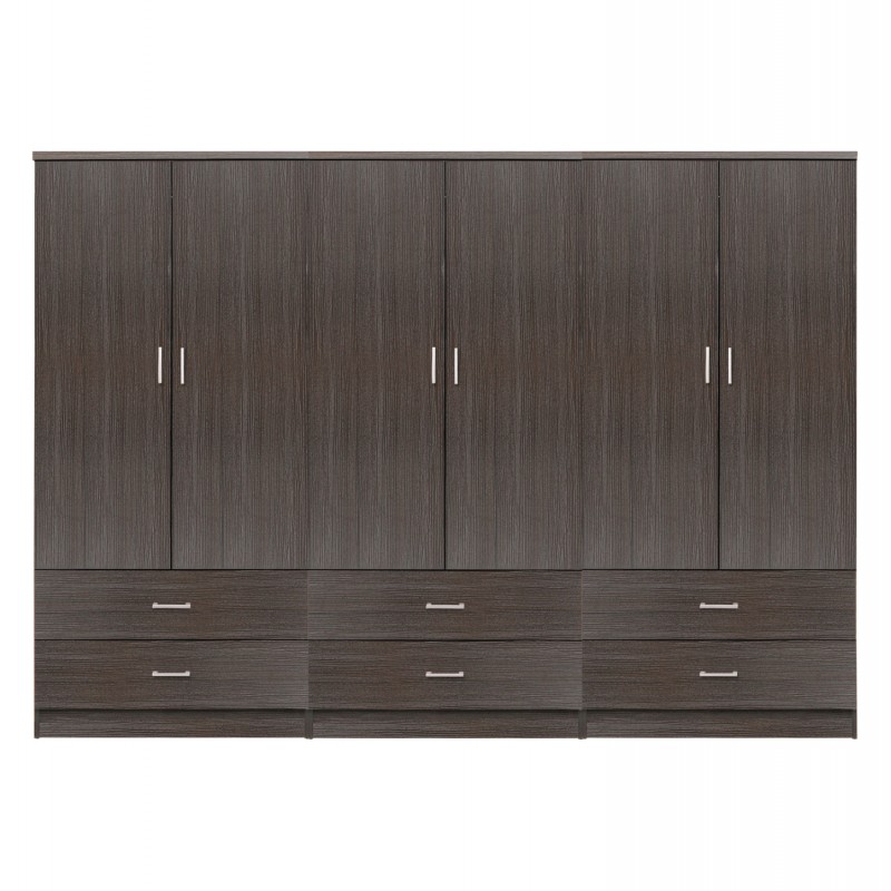 ΝΤΟΥΛΑΠΑ 6ΦΥΛΛΗ REINA ME 6 ΣΥΡΤΑΡΙΑ HM21060.01 ΜΕΛΑΜΙΝΗ ΣΕ ZEBRANO 240x42x181Υεκ.