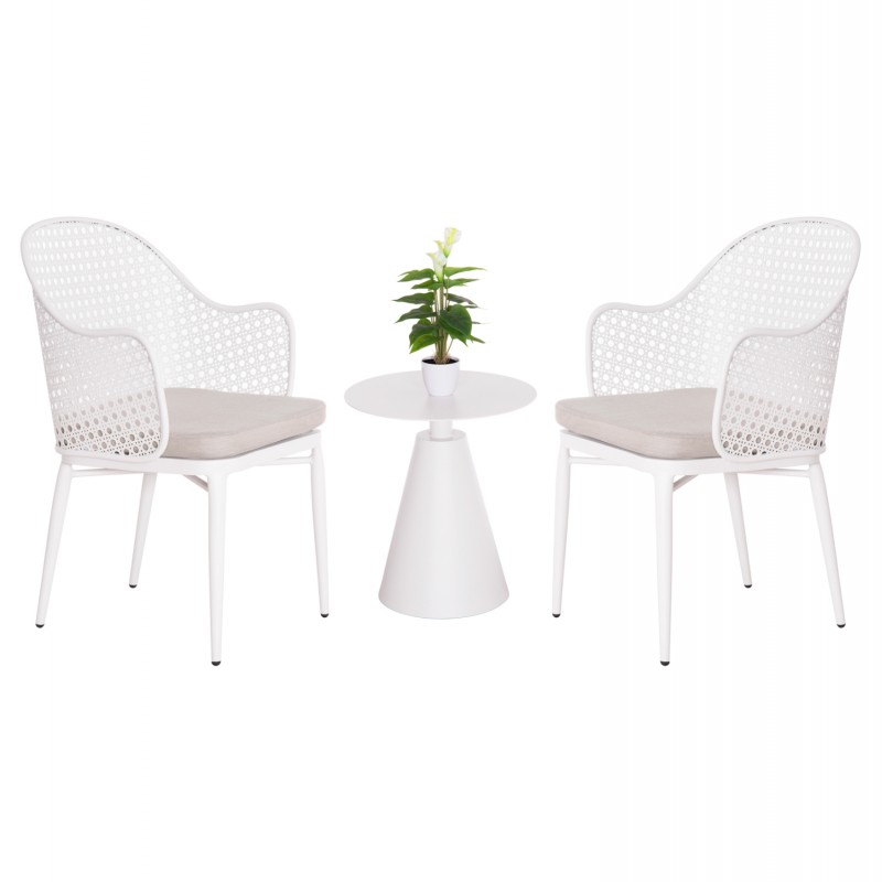 ΣΕΤ LOUNGE 3TMX ΕΞ.ΧΩΡΟΥ OREGO HM21106.02 ΑΛΟΥΜΙΝΙΟ ΣΕ ΛΕΥΚΟ