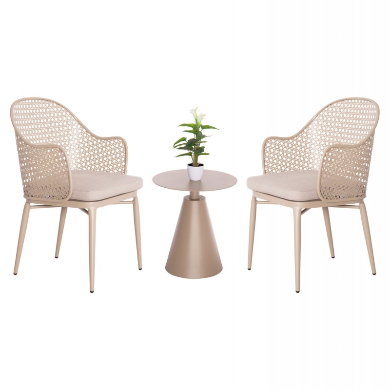 ΣΕΤ LOUNGE 3TMX ΕΞ.ΧΩΡΟΥ OREGO HM21106.03 ΑΛΟΥΜΙΝΙΟ ΣΕ ΚΑΠΟΥΤΣΙΝΟ