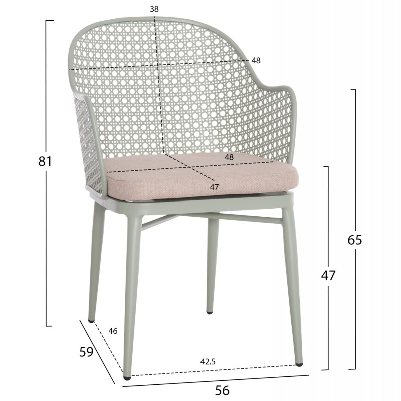 ΣΕΤ LOUNGE 3TMX ΕΞ.ΧΩΡΟΥ OREGO HM21106.06 ΑΛΟΥΜΙΝΙΟ ΣΕ ΦΥΣΤΙΚΙ