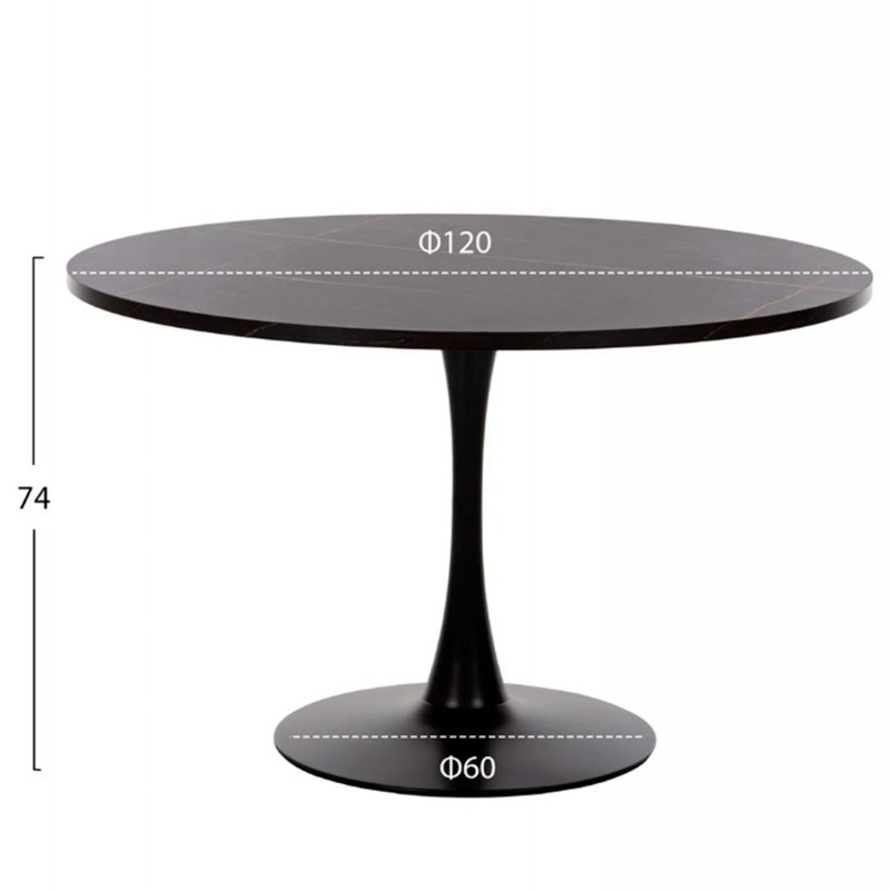 ΣΕΤ ΤΡΑΠΕΖΑΡΙΑΣ 5ΤΜΧ ROLLO HM21113 ΤΡΑΠΕΖΙ ΣΤΡΟΓΓΥΛΟ- 4 ΚΑΡΕΚΛΕΣ ΒΕΛΟΥΔΟ ΚΥΠΑΡΙΣΣΙ