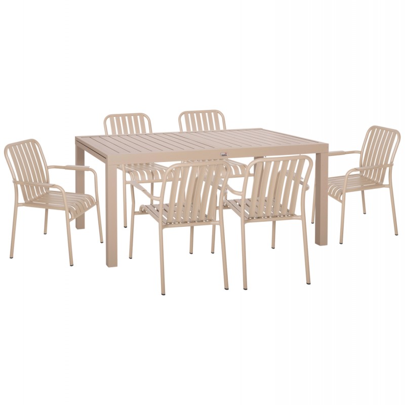 ΣΕΤ ΤΡΑΠΕΖΑΡΙΑΣ ΕΞ.ΧΩΡΟΥ 7ΤΜΧ KRUM HM21158 ΑΛΟΥΜΙΝΙΟ ΣΕ ΣΑΜΠΑΝΙ