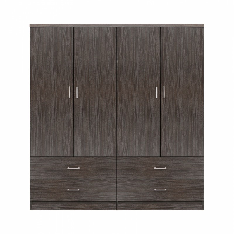 ΣΕΤ 2 ΤΜΧ ΝΤΟΥΛΑΠΑ 4ΦΥΛΛΗ ΜΕ 4 ΣΥΡΤΑΡΙΑ ZEBRANO 160X42X181 HM11349.01