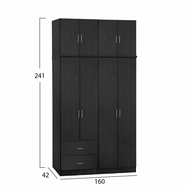 ΣΕΤ 4 ΤΜΧ ΝΤΟΥΠΑΛΑ 4ΦΥΛΛΗ ΜΕ ΠΑΤΑΡΙ ZEBRANO 160X42X241 HM11355.01