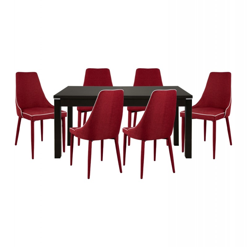 ΣΕΤ ΤΡΑΠΕΖΑΡΙΑ 7ΤMX ΤΡΑΠΕΖΙ 150+44Χ90 MOLI ΜΠΟΡΝΤΩ HM10014.04