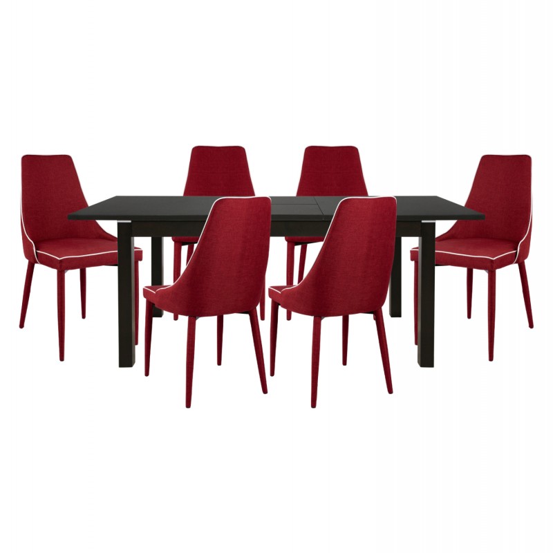 ΣΕΤ ΤΡΑΠΕΖΑΡΙΑ 7ΤMX ΤΡΑΠΕΖΙ 150+44Χ90 MOLI ΜΠΟΡΝΤΩ HM10014.04