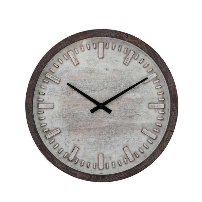 GRISEO ΡΟΛΟΪ ΤΟΙΧΟΥ 50x50x6cm MDF ΚΑΦΕ ΜΠΕΖ ΓΥΑΛΙ ΓΚΡΙ