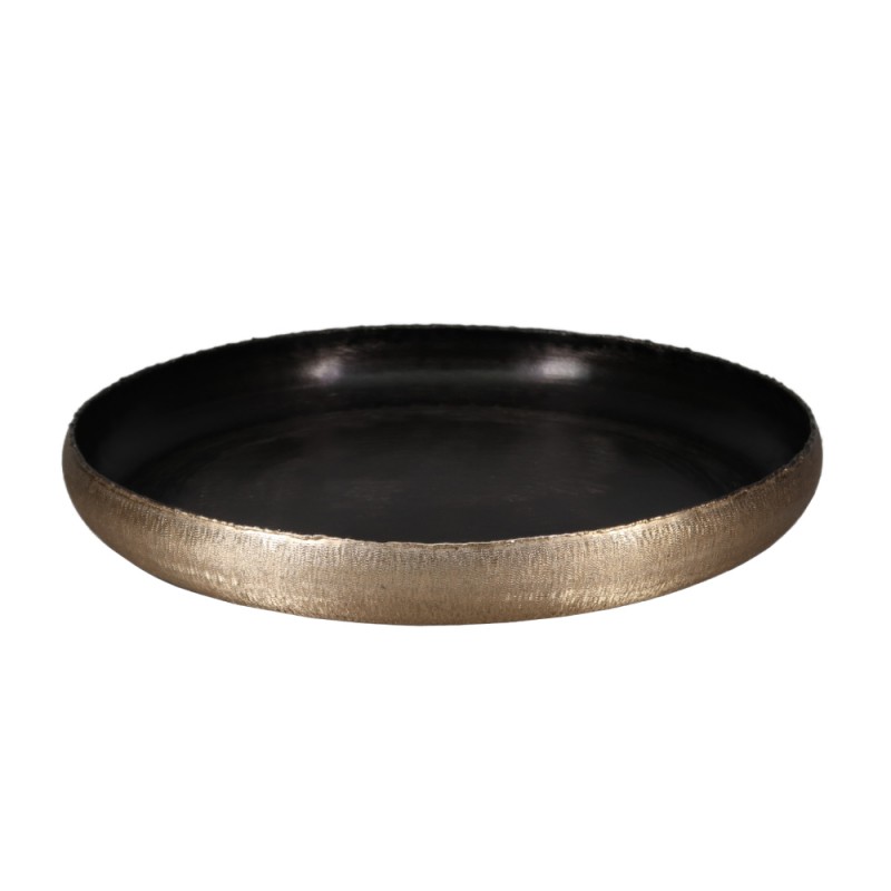 MARGO 2 ΜΠΩΛ ΔΙΑΚΟΣΜΗΣΗΣ 44x44x6cm ΑΛΟΥΜΙΝΙΟ ΧΡΥΣΟ SMOKE BLACK