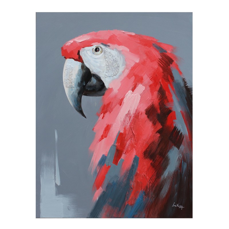 RED PARROT ΠΙΝΑΚΑΣ ΔΙΑΚΟΣΜΗΣΗΣ 76x100x4cm ΚΑΜΒΑΣ ΞΥΛΟ