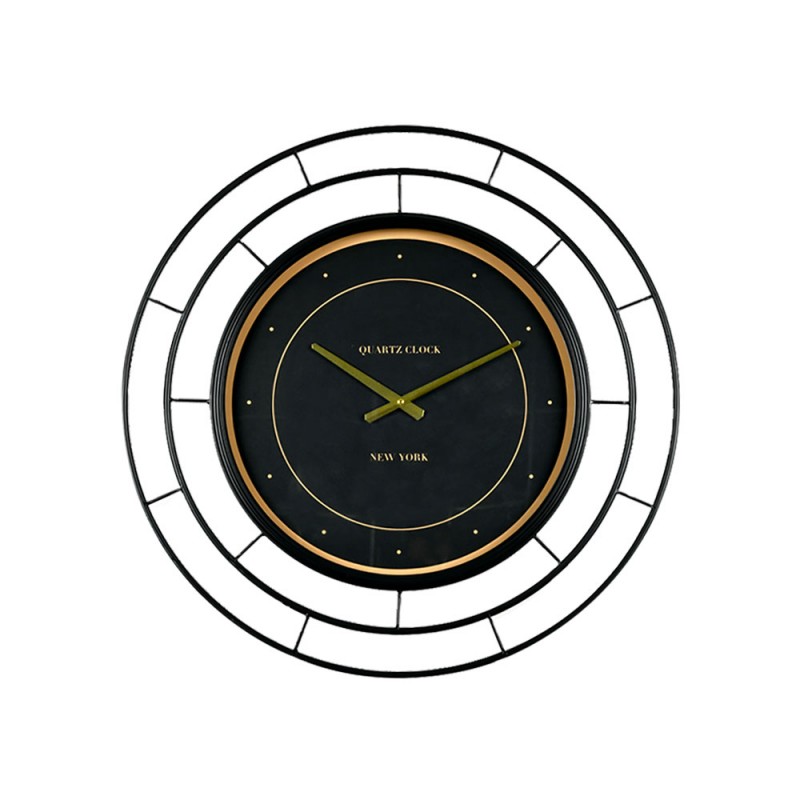 ROYAL BLACK ΡΟΛΟΪ ΤΟΙΧΟΥ 70x70x6cm ΜΕΤΑΛΛΟ ΜΑΥΡΟ ΧΡΥΣΟ ΓΥΑΛΙ