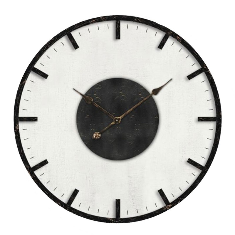 GENK ΡΟΛΟΪ ΤΟΙΧΟΥ 50x50x5cm MDF ΛΕΥΚΟ ΜΑΥΡΟ ΜΠΡΟΝΖΕ