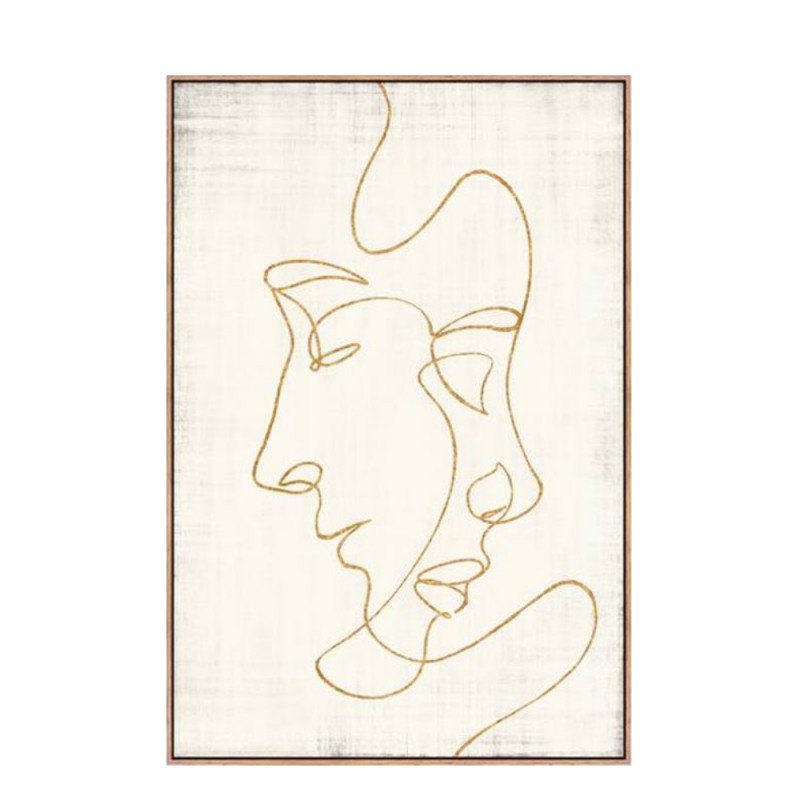 QUIA ΠΙΝΑΚΑΣ ΔΙΑΚΟΣΜΗΣΗΣ 80x120x5 ΚΑΜΒΑΣ ΜΠΕΖ ΧΡΥΣΟ ΞΥΛΟ ΧΡΥΣΟ