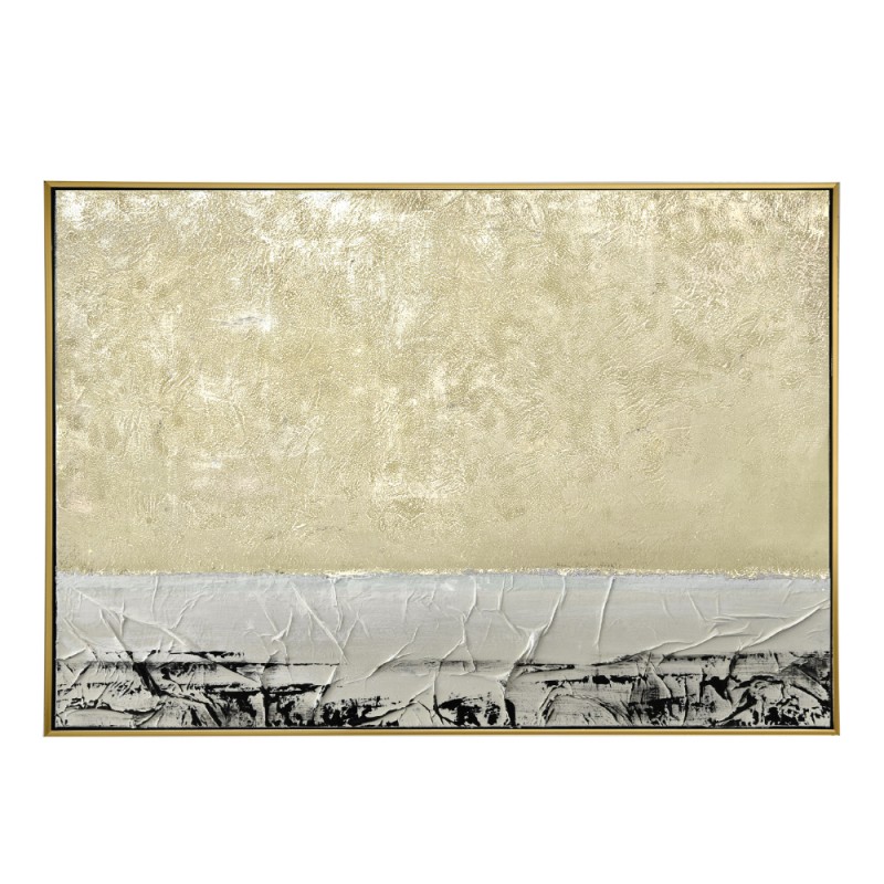 SHAE ΠΙΝΑΚΑΣ ΚΑΜΒΑΣ ΠΟΛΥΧΡΩΜΟ ΞΥΛΟ ΚΟΡΝΙΖΑ ΧΡΥΣΟ 122,5x82,5xH4,5cm