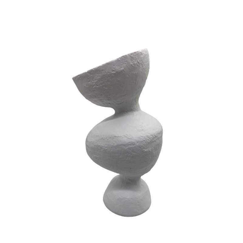 ALLONISOS ΒΑΖΟ 22x17x40cm POLYRESIN ΜΑΥΡΟ