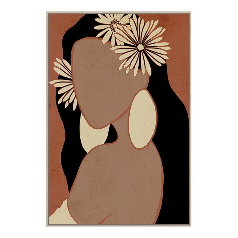 BELEZA SAGRADA ΠΙΝΑΚΑΣ ΔΙΑΚΟΣΜΗΣΗΣ 83x123x4cm ΚΑΜΒΑΣ ΠΟΛΥΧΡΩΜΟ ΞΥΛΟ ΦΥΣΙΚΟ