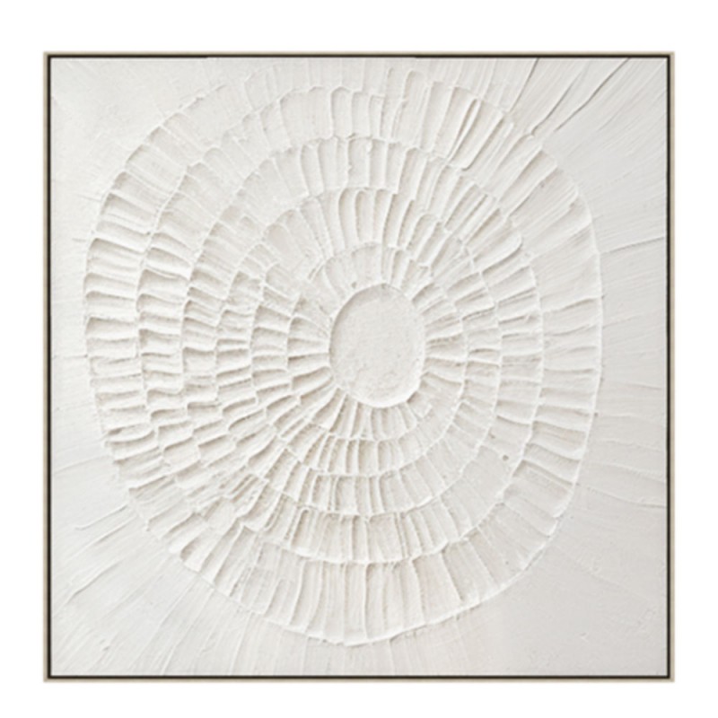 WHITE FINGERPRINTS ΠΙΝΑΚΑΣ ΔΙΑΚΟΣΜΗΣΗΣ 80x80x4 ΚΑΜΒΑΣ ΛΕΥΚΟ ΑΣΗΜΙ