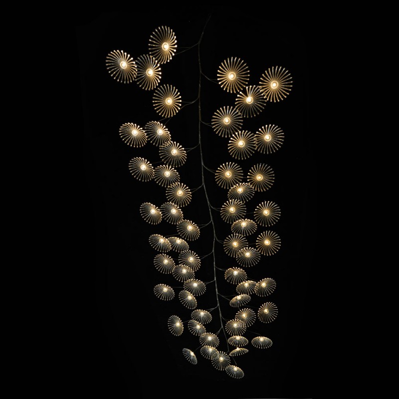 GLOW FLOWER ΓΙΡΛΑΝΤΑ LED 180cm COPPER PVC