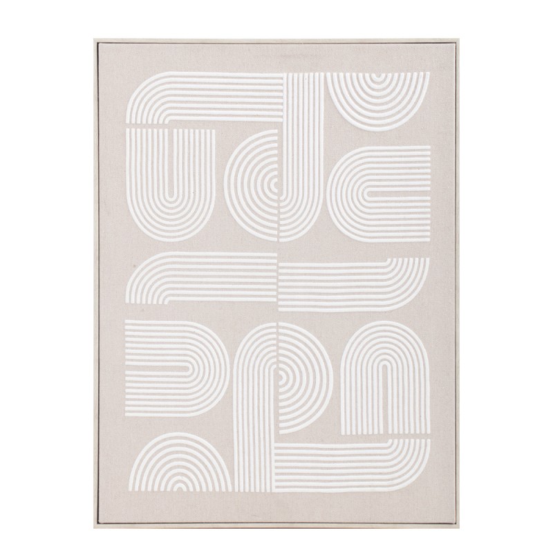 GOOD VIBES ΠΙΝΑΚΑΣ ΔΙΑΚΟΣΜΗΣΗΣ 60x80x4cm ΛΙΝΟ ΜΠΕΖ ΛΕΥΚΟ ΞΥΛΟ ΦΥΣΙΚΟ