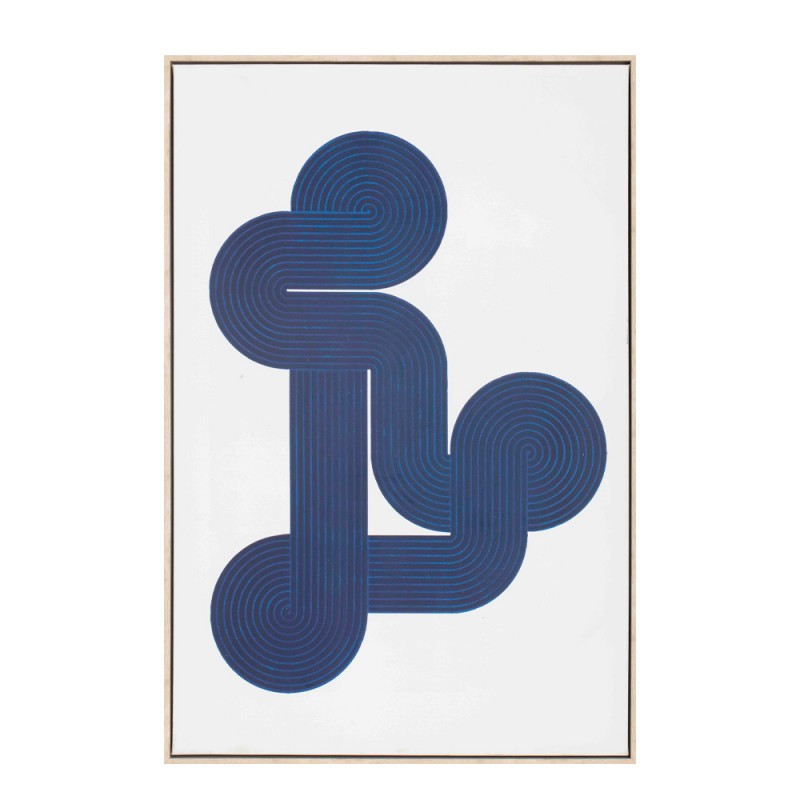 ILLUSION ΠΙΝΑΚΑΣ ΔΙΑΚΟΣΜΗΣΗΣ 60x90x5cm ΚΑΜΒΑΣ ΛΕΥΚΟ ΜΠΛΕ ΞΥΛΟ ΦΥΣΙΚΟ