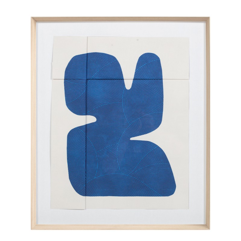 CLOUDS DANCE ΠΙΝΑΚΑΣ ΔΙΑΚΟΣΜΗΣΗΣ 50x60x4 ΓΥΑΛΙ ΚΡΕΜ ΜΠΛΕ ΞΥΛΟ ΦΥΣΙΚΟ