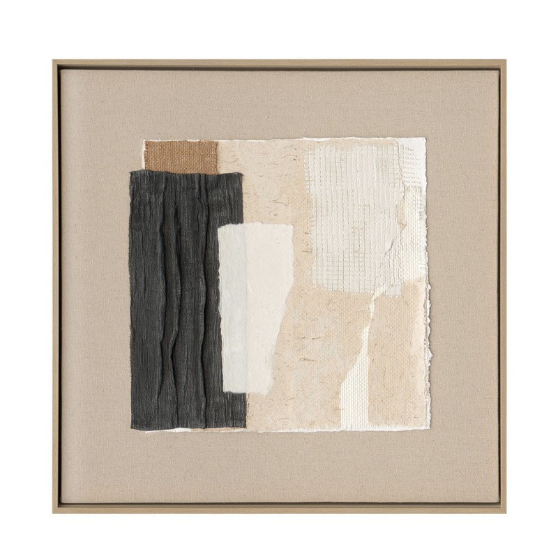 SOFTNESS OF HUES 1 ΠΙΝΑΚΑΣ ΛΙΝΟ ΠΟΛΥΧΡΩΜΟ ΞΥΛΟ ΚΟΡΝΙΖΑ ΦΥΣΙΚΟ 80x80xH5cm