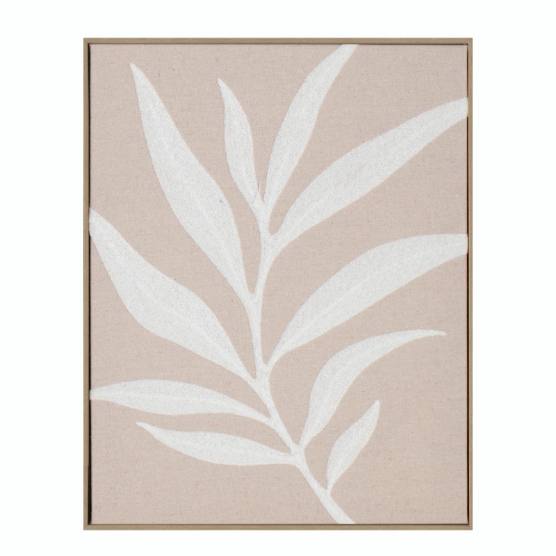 WILDFLOWER ΠΙΝΑΚΑΣ ΔΙΑΚΟΣΜΗΣΗΣ 40x50x3cm ΛΙΝΟ ΜΠΕΖ ΞΥΛΟ ΦΥΣΙΚΟ