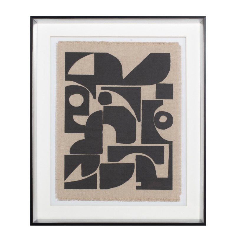 DO MORE ΠΙΝΑΚΑΣ ΔΙΑΚΟΣΜΗΣΗΣ 50x60x4cm ΓΥΑΛΙ ΛΕΥΚΟ ΜΑΥΡΟ ΞΥΛΟ ΜΑΥΡΟ