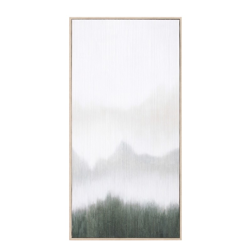 LOST IN NATURE ΠΙΝΑΚΑΣ ΔΙΑΚΟΣΜΗΣΗΣ 45x90x5cm ΚΑΜΒΑΣ ΛΕΥΚΟ ΠΡΑΣΙΝΟ ΞΥΛΟ ΦΥΣΙΚΟ