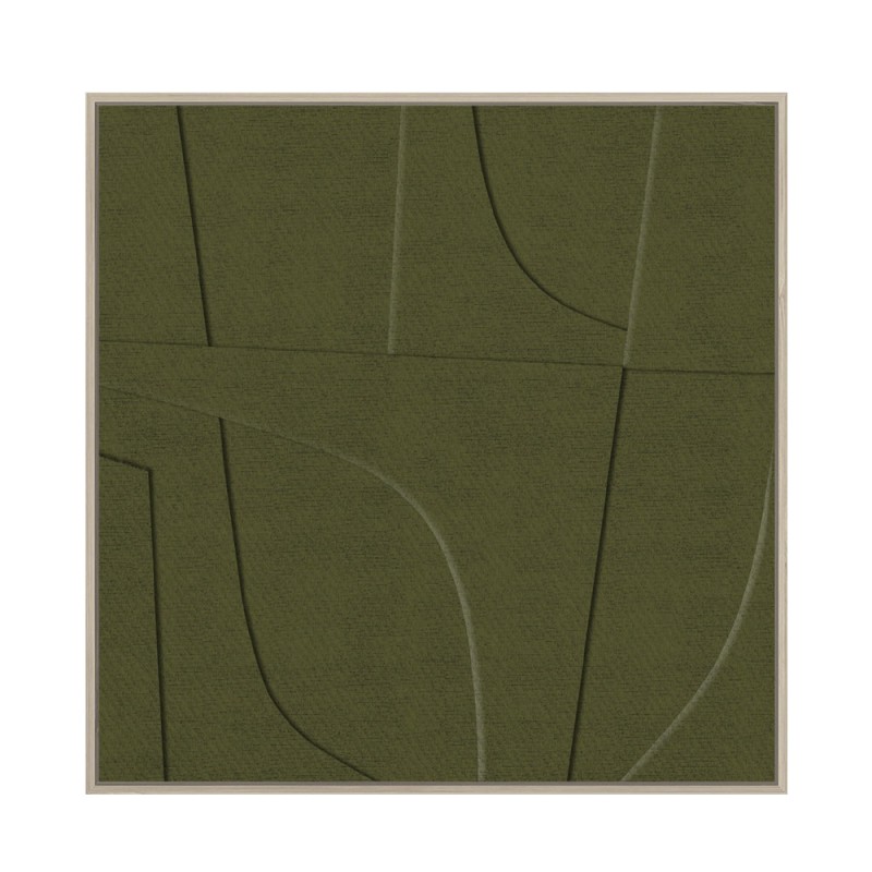 ACETE ΠΙΝΑΚΑΣ ΔΙΑΚΟΣΜΗΣΗΣ 77x77x4cm MDF ΛΑΔΙ PVC ΦΥΛΛΟ ΦΥΣΙΚΟ