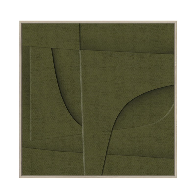 ACETE ΠΙΝΑΚΑΣ ΔΙΑΚΟΣΜΗΣΗΣ 77x77x4cm MDF ΛΑΔΙ PVC ΦΥΛΛΟ ΦΥΣΙΚΟ