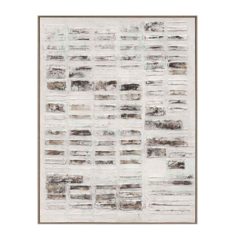 ELYSIAN ΠΙΝΑΚΑΣ ΔΙΑΚΟΣΜΗΣΗΣ 90x120x5cm ΚΑΜΒΑΣ ΛΕΥΚΟ ΜΠΕΖ ΚΑΦΕ ΓΚΡΙ ΞΥΛΟ ΦΥΣΙΚΟ