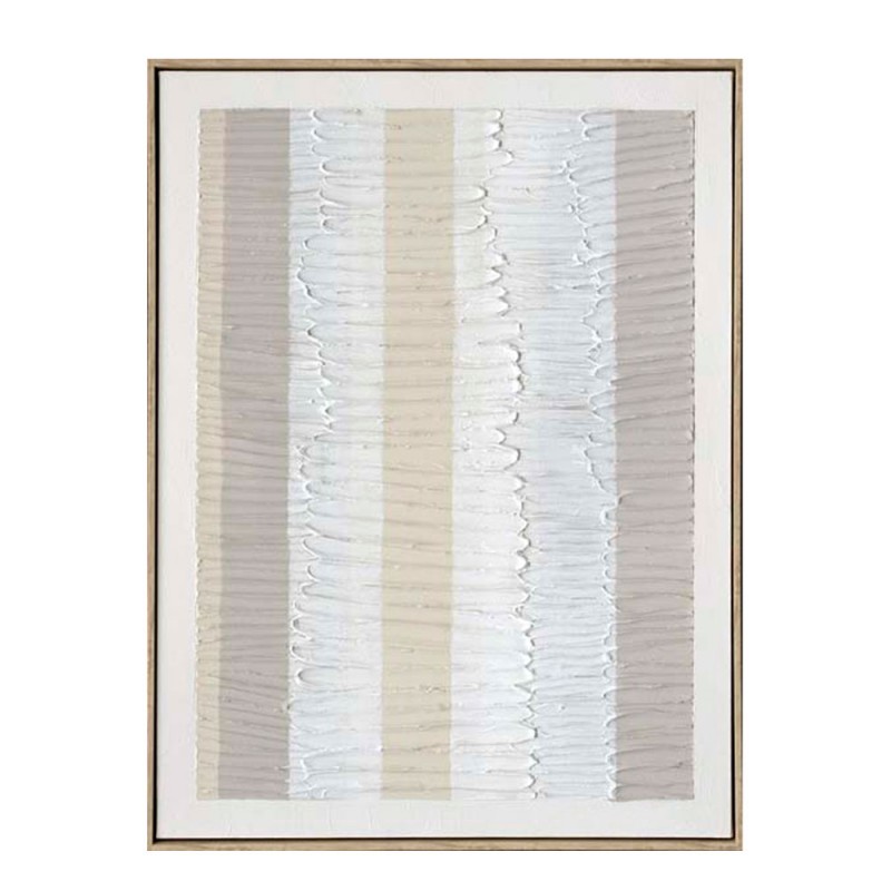 EVIK ΠΙΝΑΚΑΣ ΔΙΑΚΟΣΜΗΣΗΣ 60x80x4cm ΚΑΜΒΑΣ ΛΕΥΚΟ ΜΠΕΖ ΓΚΡΙ ΞΥΛΟ ΦΥΣΙΚΟ