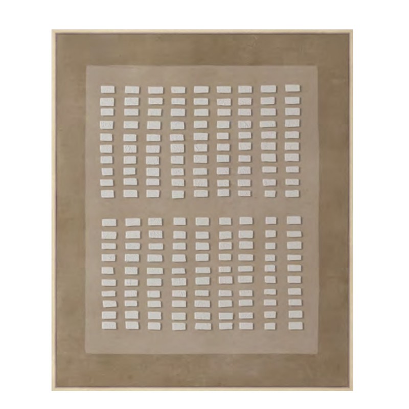 THE COLLECTIVE ΠΙΝΑΚΑΣ ΔΙΑΚΟΣΜΗΤΙΚΟΣ ΜΕ ΚΟΡΝΙΖΑ 80x120x4cm ΚΑΜΒΑΣ ΚΑΦΕ ΜΠΕΖ ΞΥΛΟ