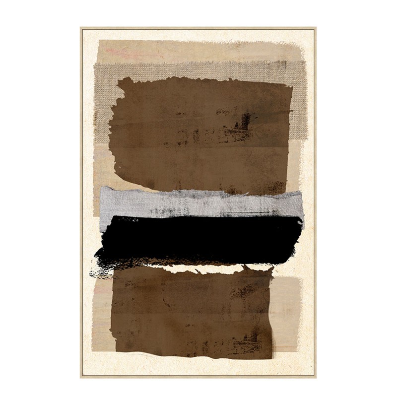 CRADLE ΠΙΝΑΚΑΣ ΔΙΑΚΟΣΜΗΤΙΚΟΣ ΜΕ ΚΟΡΝΙΖΑ 82.6x4.3x122.6cm ΚΑΜΒΑΣ ΜΠΕΖ ΚΑΦΕ ΜΑΥΡΟ ΓΚΡΙ PS