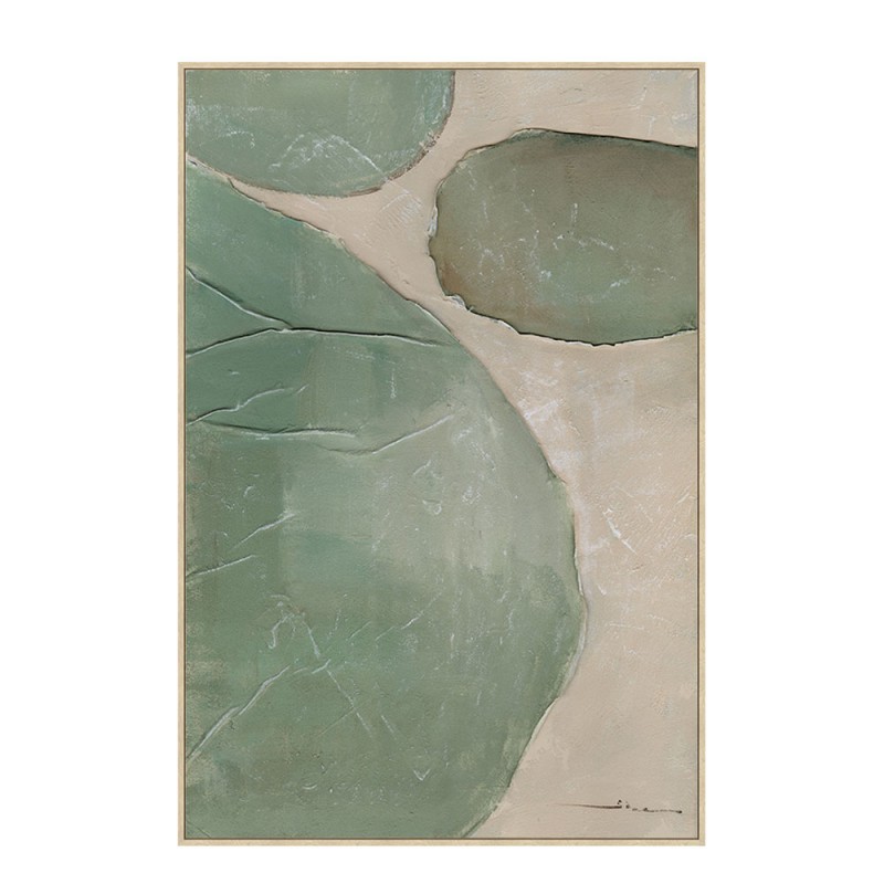 RHEA ΠΙΝΑΚΑΣ ΔΙΑΚΟΣΜΗΤΙΚΟΣ ΜΕ ΚΟΡΝΙΖΑ 82.6x4.3x122.6cm ΚΑΜΒΑΣ ΛΑΔΙ ΜΠΕΖ PS