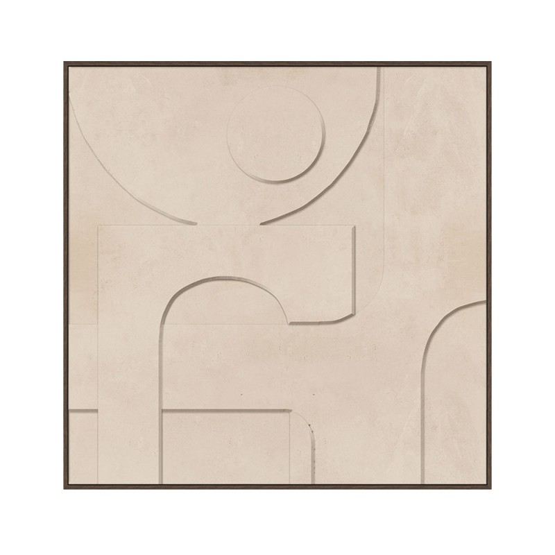 CALMA ΠΙΝΑΚΑΣ ΔΙΑΚΟΣΜΗΤΙΚΟΣ ΜΕ ΚΟΡΝΙΖΑ 102.6x4.3x102.6cm ΚΑΜΒΑΣ ΜΠΕΖ PS