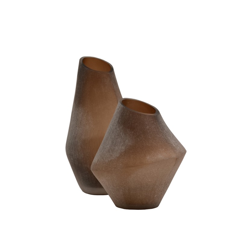 SAHARA ΒΑΖΟ 17x17x35 ΓΥΑΛΙ ΜΠΕΖ