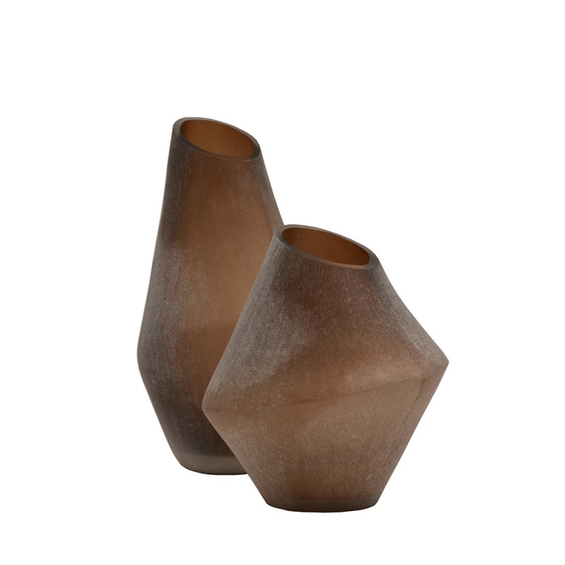 SAHARA ΒΑΖΟ 23x23x26 ΓΥΑΛΙ ΜΠΕΖ