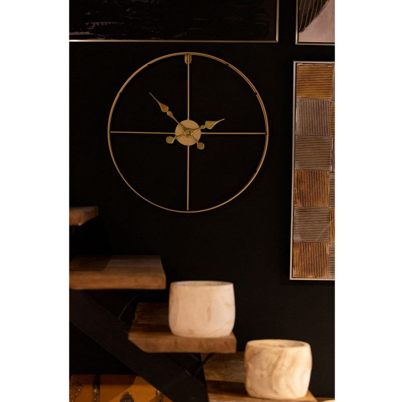 TEMPUS ΡΟΛΟΪ ΤΟΙΧΟΥ 60x60x7cm ΜΕΤΑΛΛΟ ΧΡΥΣΟ