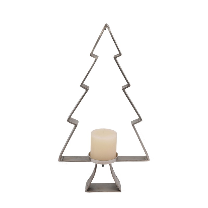 XMAS NOEL ΔΕΝΤΡΟ ΑΛΟΥΜΙΝΙΟ ΑΣΗΜΙ 36x11xH66cm