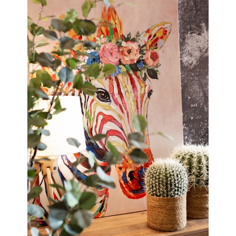 ZEBRA ΠΙΝΑΚΑΣ ΔΙΑΚΟΣΜΗΣΗΣ 80x120x4 ΚΑΜΒΑΣ ΠΟΛΥΧΡΩΜΟ