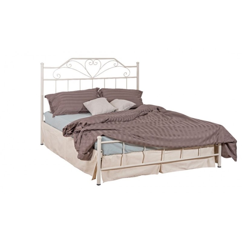 LOVE ΚΡΕΒΑΤΙ ΜΕΤΑΛΛΙΚΟ ΔΙΠΛΟ ΕΛΛΗΝΙΚΗΣ ΚΑΤΑΣΚΕΥΗΣ ΓΙΑ ΣΤΡΩΜΑ 160Χ200 ΕΚ. ΜΕ ΤΑΒΛΕΣ