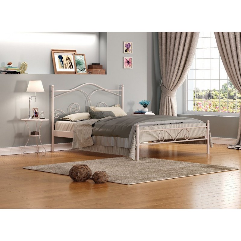 ΟΝΕΙΡΙΚΟ ΚΡΕΒΑΤΙ ΜΕΤΑΛΛΙΚΟ ΔΙΠΛΟ ΕΛΛΗΝΙΚΗΣ ΚΑΤΑΣΚΕΥΗΣ ΓΙΑ ΣΤΡΩΜΑ 160Χ200ΕΚ. ΜΕ ΤΑΒΛΕΣ