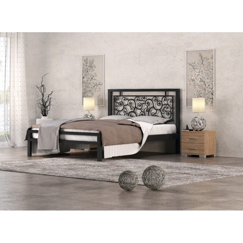 ΜΙΡΑΝΤΑ ΚΡΕΒΑΤΙ ΜΕΤΑΛΛΙΚΟ ΔΙΠΛΟ ΕΛΛΗΝΙΚΗΣ ΚΑΤΑΣΚΕΥΗΣ ΓΙΑ ΣΤΡΩΜΑ 160Χ200ΕΚ. ΜΕ ΤΑΒΛΕΣ