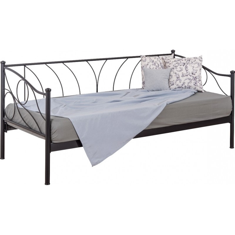 KPS/  ΔΑΦΝΗ ΚΡΕΒΑΤΙ-ΚΑΝΑΠΕΣ ΜΕΤΑΛΛΙΚΟ ΜΟΝΟ ΜΕ ΤΑΒΛΕΣ ΕΛΛΗΝΙΚΗΣ ΚΑΤΑΣΚΕΥΗΣ ΓΙΑ ΣΤΡΩΜΑ 90Χ200 ΕΚ