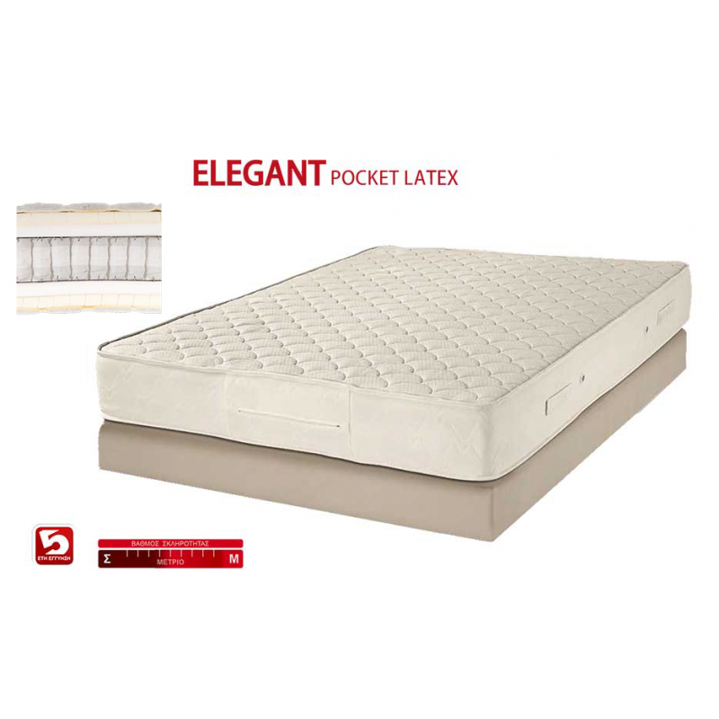 KPS ΣΤΡΩΜΑ ELEGANT POCKET LATEX 170X200X29EK
