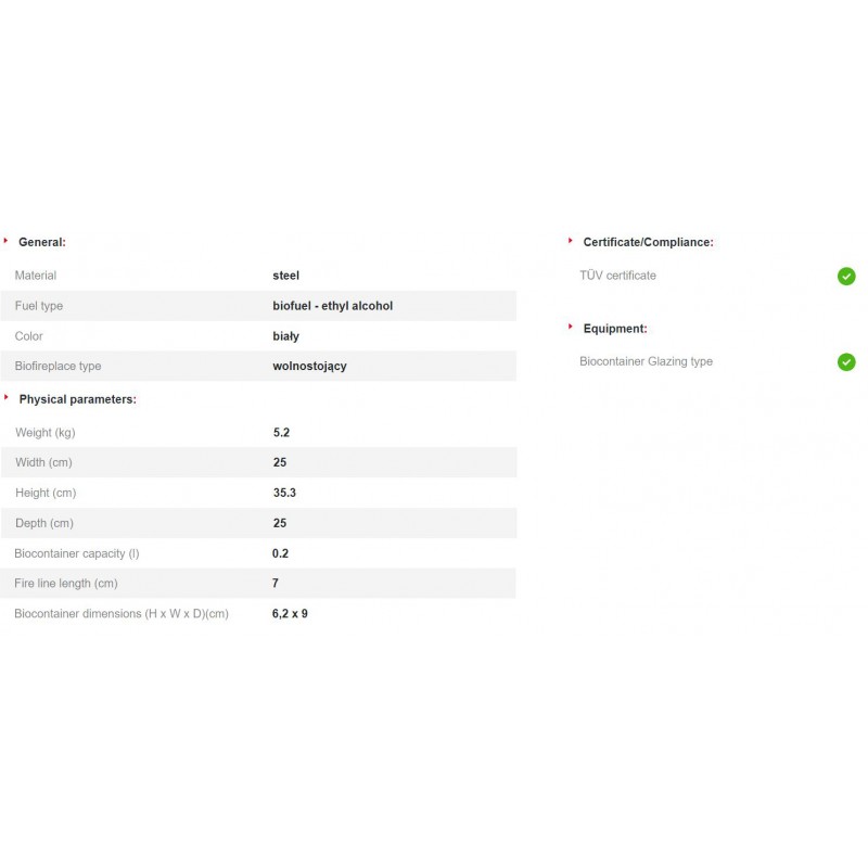KRATKI TANGO2/BIALY/TUV ΕΣΤΙΑ ΒΙΟΑΙΘΑΝΟΛΗΣ ΜΕ ΠΙΣΤΟΠΟΙΗΣΗ TUV