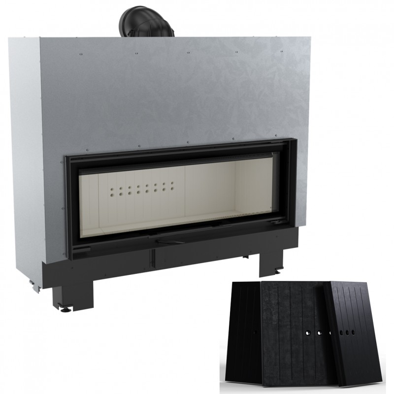 KRATKI MB120/G/BLACK 20KW ΣΥΡΟΜΕΝΟ (190-270M2) ΕΝΕΡΓΕΙΑΚΟ ΤΖΑΚΙ ΑΕΡΟΘΕΡΜΟ ΜΕ ΜΑΥΡΑ ΚΕΡΑΜΙΚΑ TERMOTEC